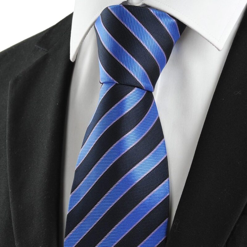 Men Necktie Classic Striped Tie For Men In Gift Box - Image 2